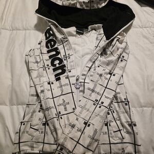 Bench Monochrome Patterned Zip-Up Hoodie